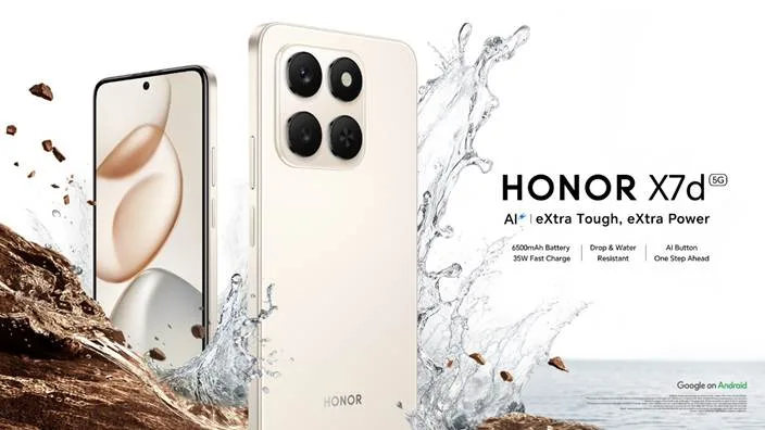 HONOR Unveils the All-New HONOR X7d 5G: Power, Durability and AI Innovation Redefined