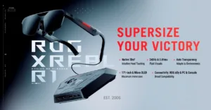 ASUS Republic of Gamers Announces Global Availability of ROG XREAL R1 Gaming AR Glasses