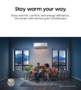 ‘Stay Warm Your Way’ this Winter with Samsung’s Intelligent Air Conditioners